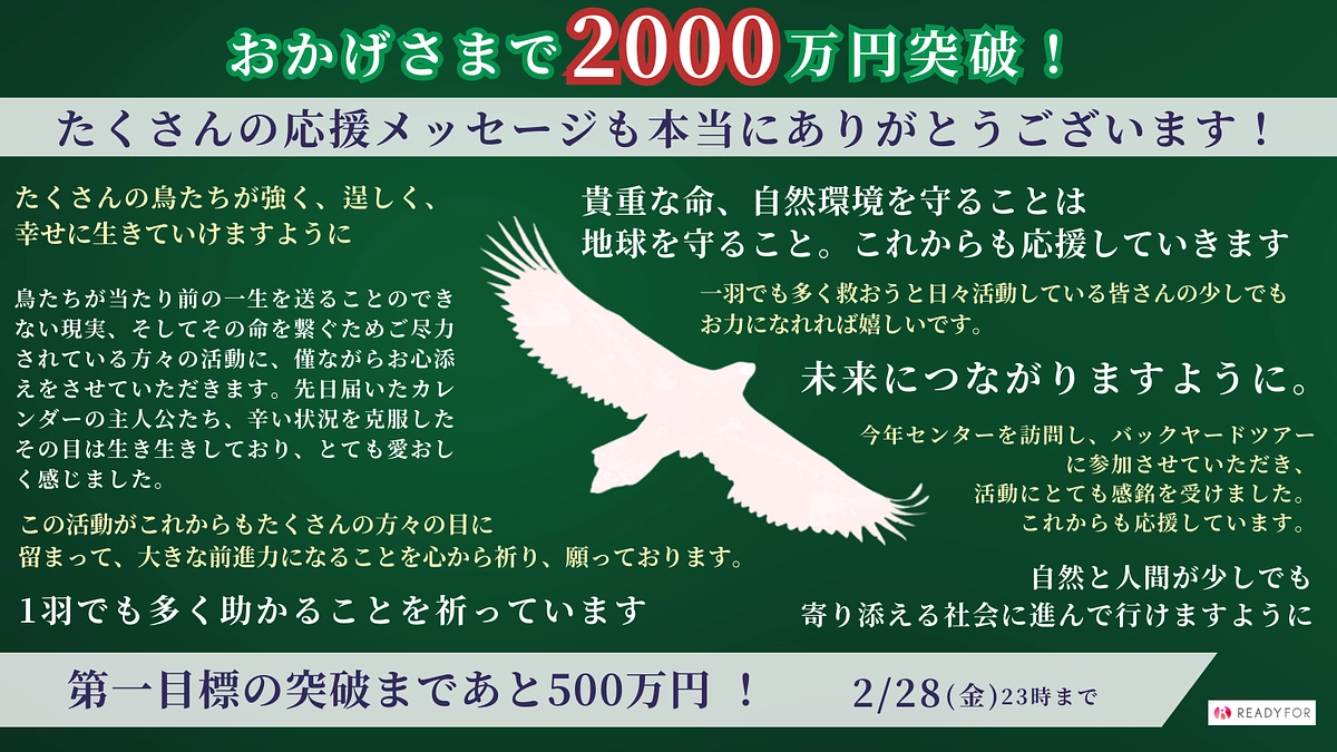 【2,000万円突破】第一目標突破まであと500万円！応援コメントも毎日読ませていただいてます