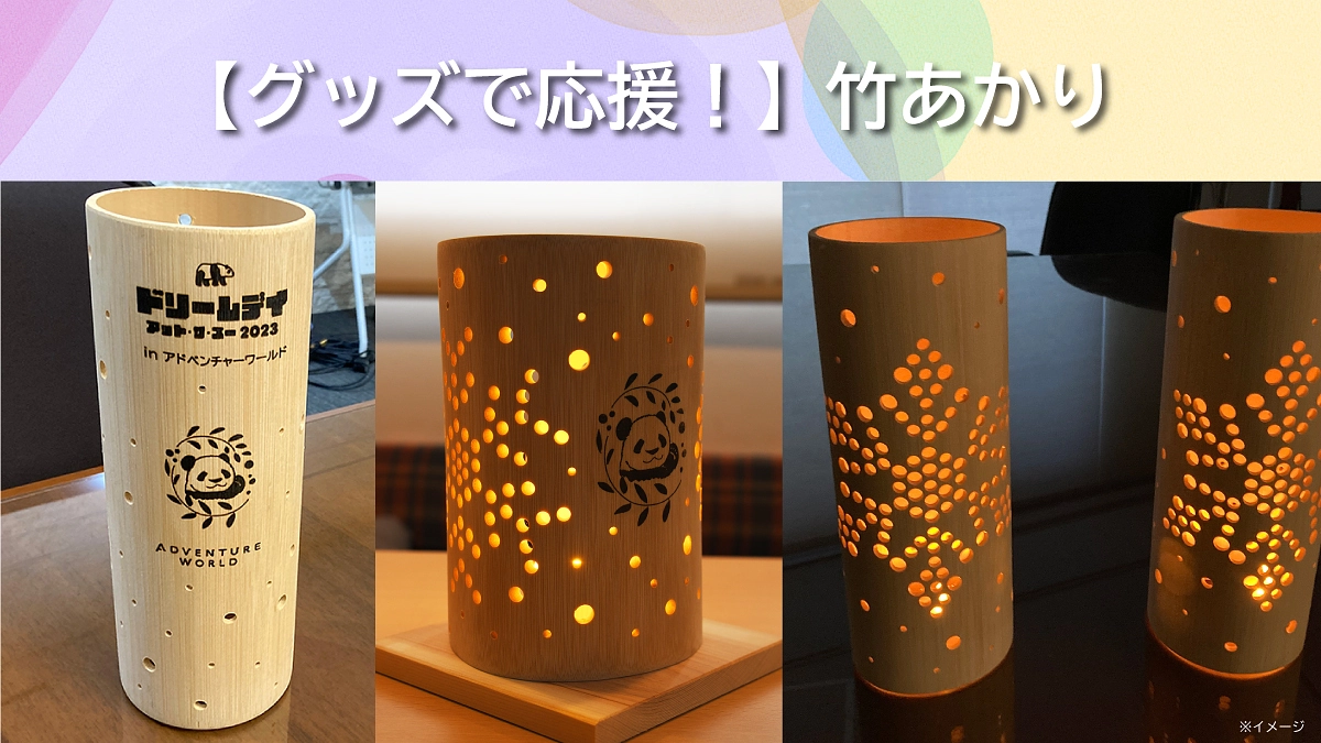 リターンのご紹介【グッズで応援！】竹あかり