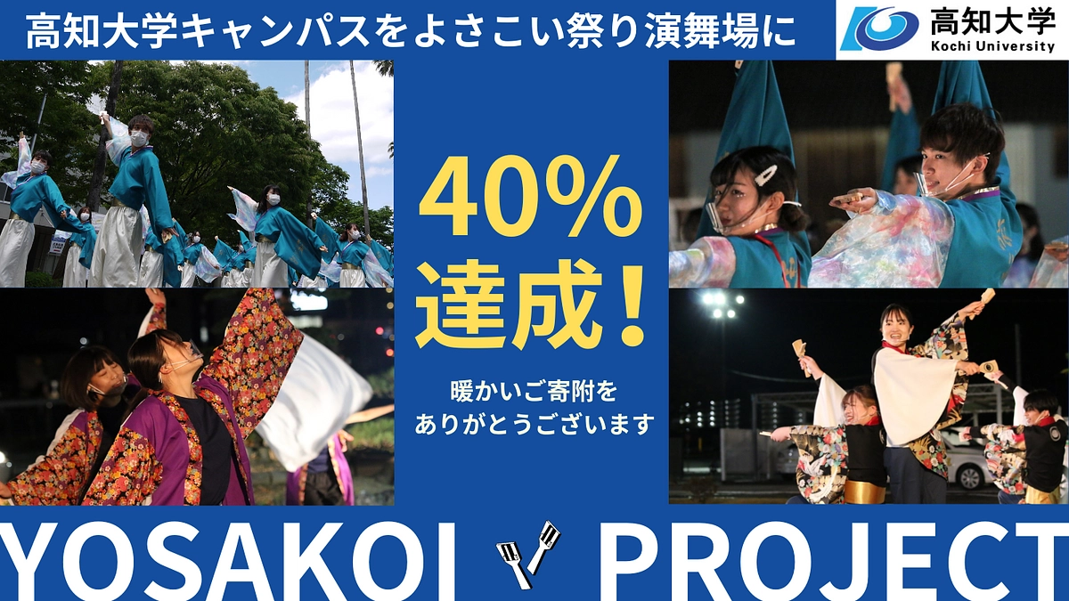目標金額の40%を達成しました！