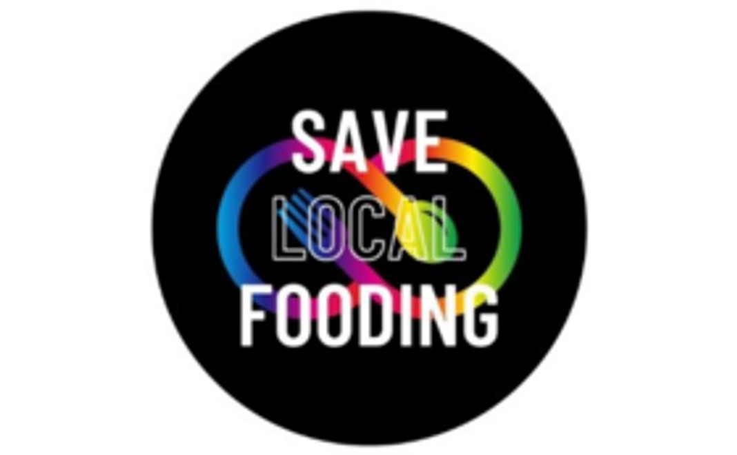STOP！コロナ！！～「SAVE　LOCALバッジ」（BLACK）×1枚