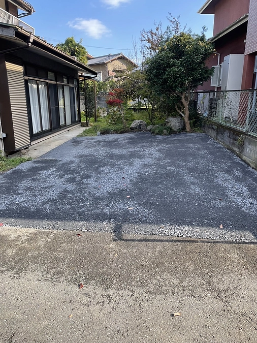 本日駐車場拡張工事完了！