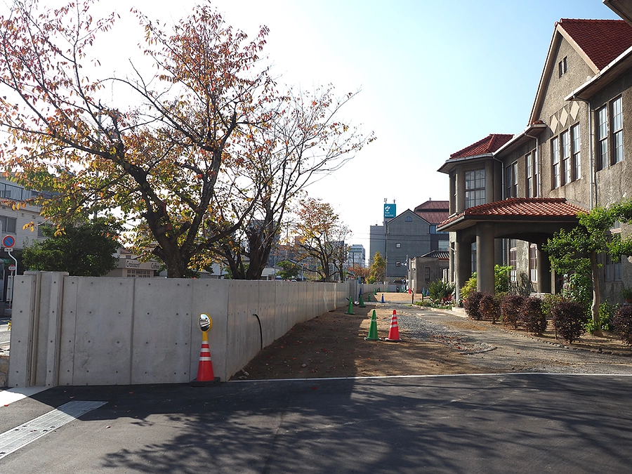 止水壁建設工事は順調に進捗しています！