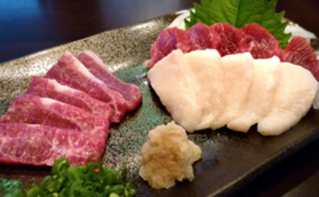 お礼メール及び熊本産最高級馬刺し