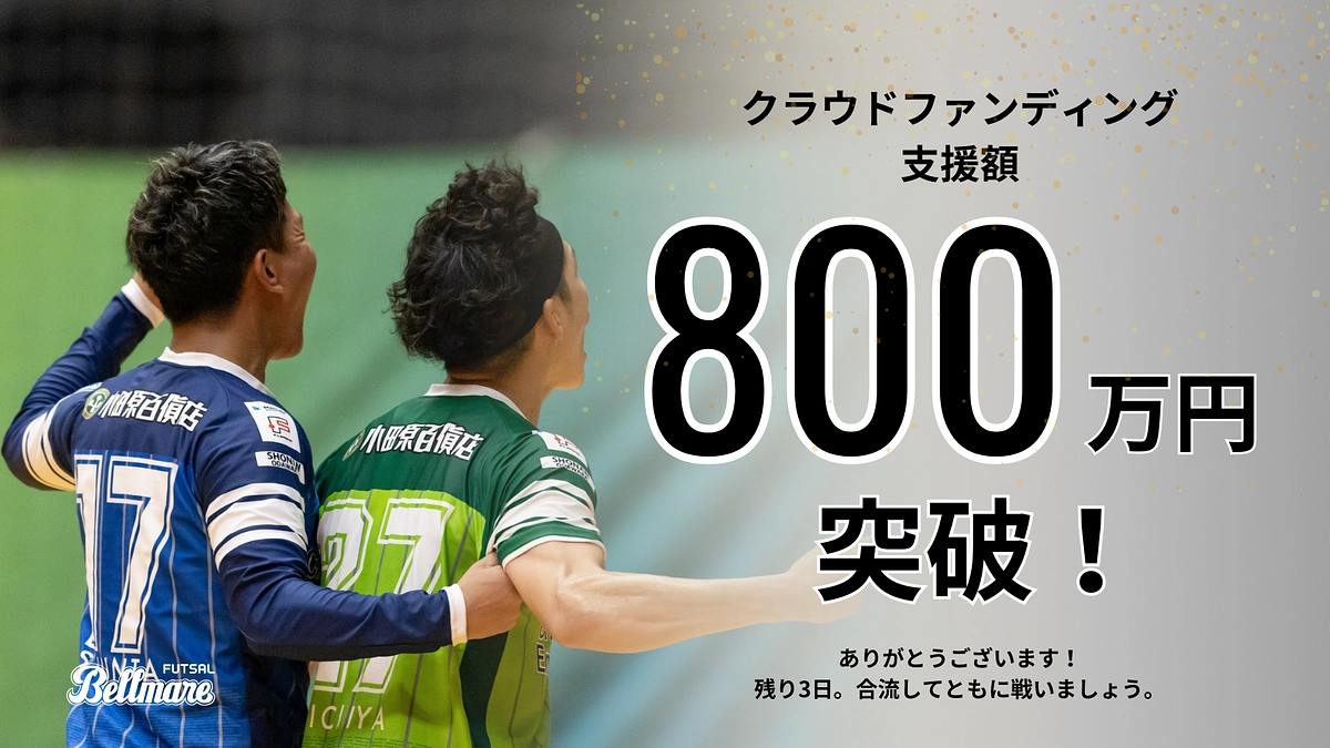【残り2日】800万円突破！全員で達成へ｜応援コメント紹介①
