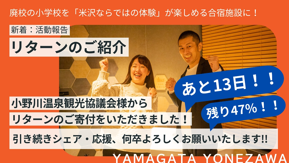 リターン品のご紹介！小野川温泉観光協議会様よりご寄付をいただきました!!♨️ 登府屋旅館様編
