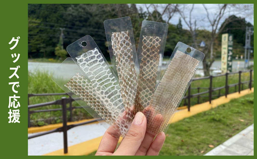 グッズで応援｜ヘビの脱皮の栞