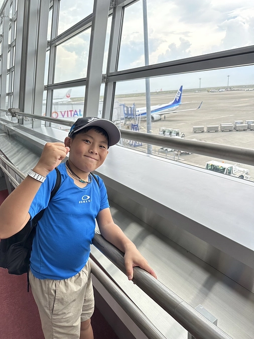 誠ノ介、いよいよアメリカへ出発です！！