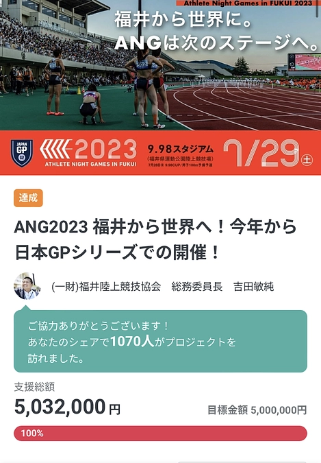 プロジェクト達成いたしました。