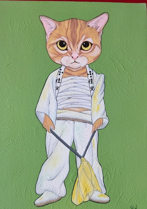 灘のだんじり猫