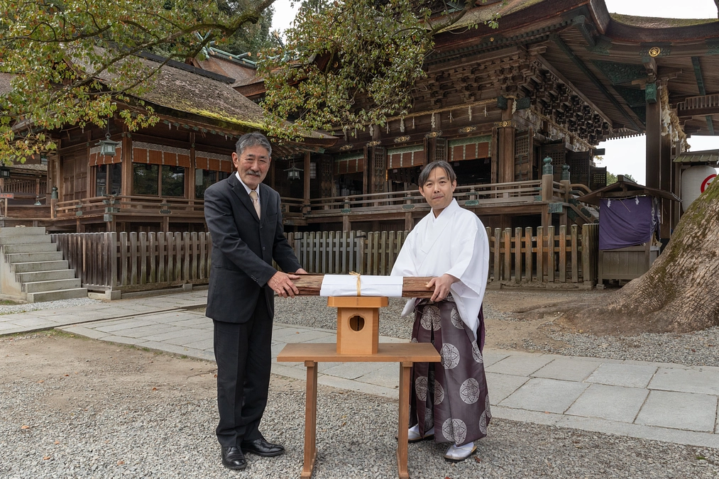 金刀比羅宮さまより檜皮をいただきました。