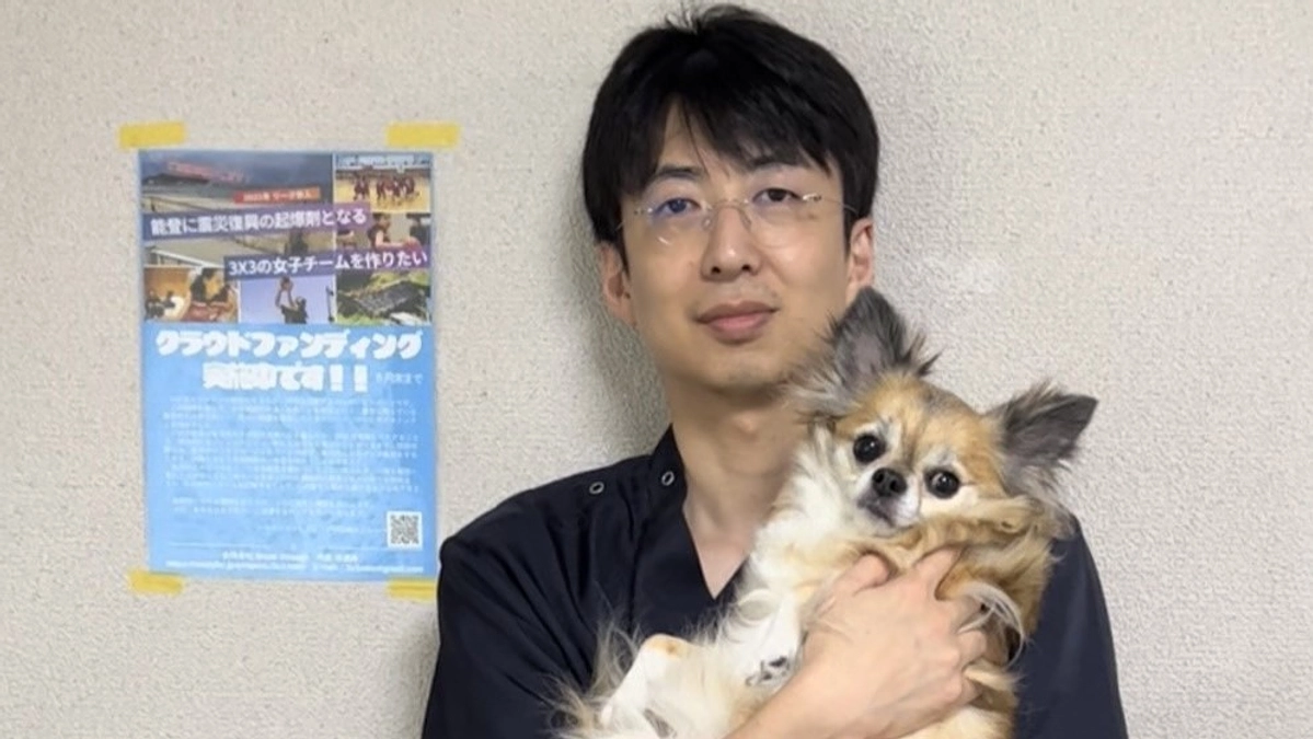 七尾の動物病院にチラシを掲示していただきました。