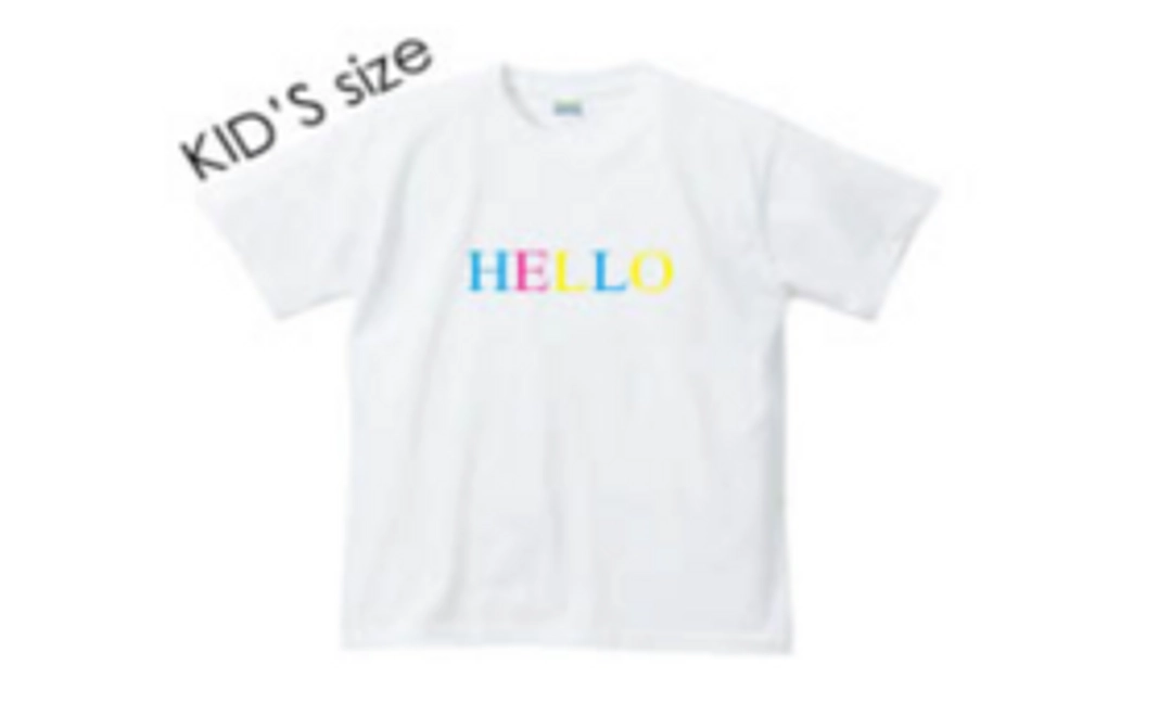 ブランド第一弾【HELLO】colorTシャツ　キッズサイズ