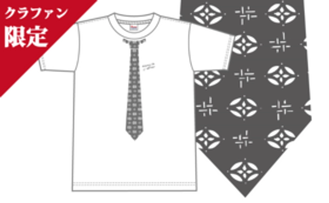 【クラファン限定】ネクタイ柄プリントTシャツ （七宝と井桁絣柄） S,M,L