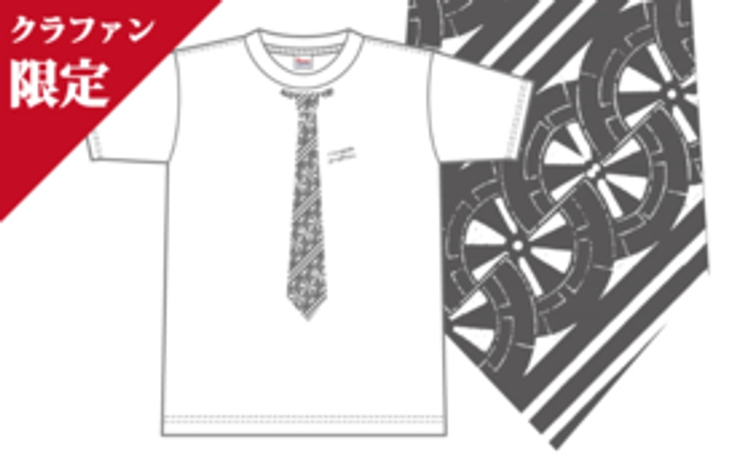 【クラファン限定】ネクタイ柄プリントTシャツ （御所車） S,M,L