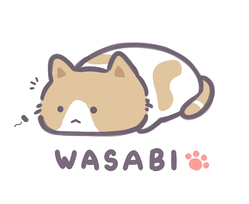 しちみが病院から帰ったら駆け寄るわさび