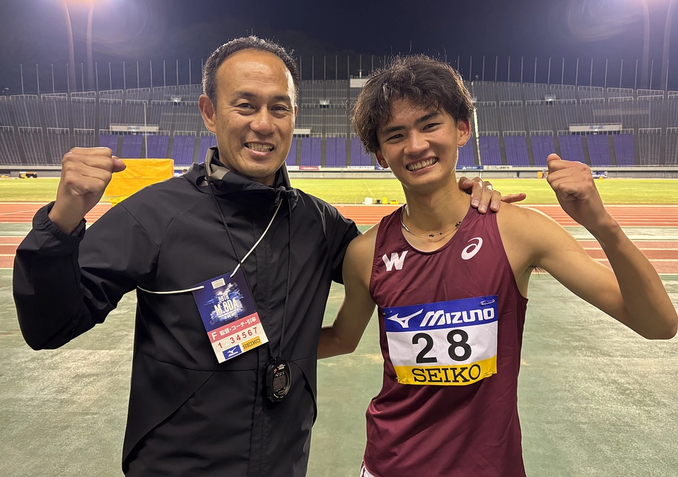 織田記念陸上で山口竣(2年)が快走！