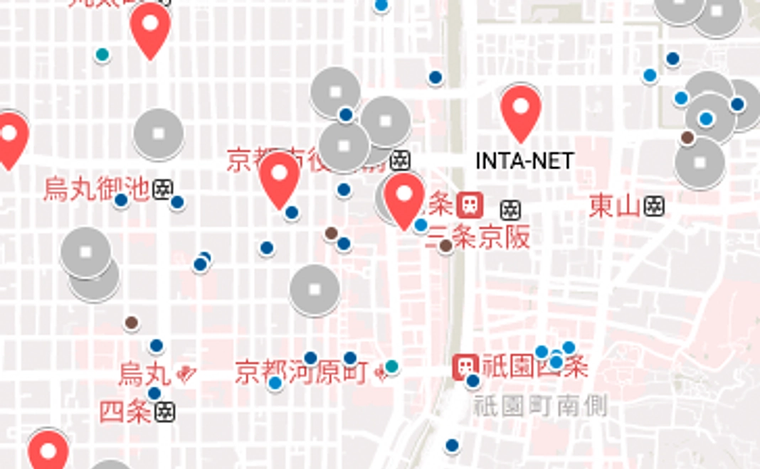 京都のおすすめ建築100（＋α）グーグルマップデータ+ケンチクカンバッチ