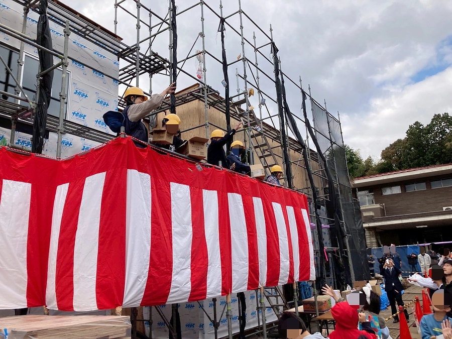 建替後新築されるグループホームの上棟式を行いました（後編）