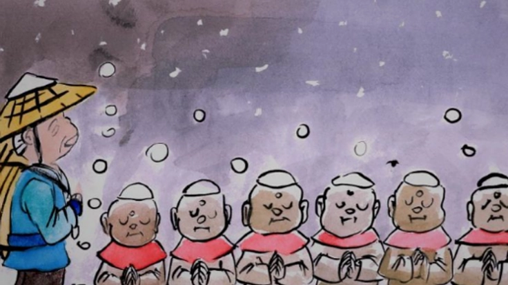 日英語による日本昔話絵本の制作