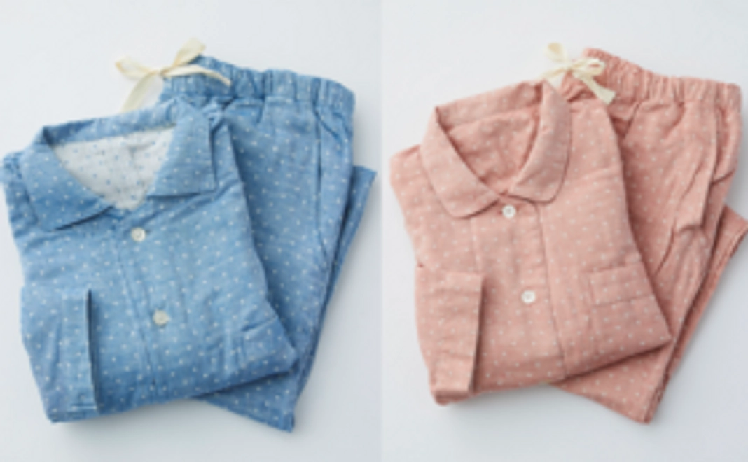 消臭ダブルガーゼぺアパジャマ