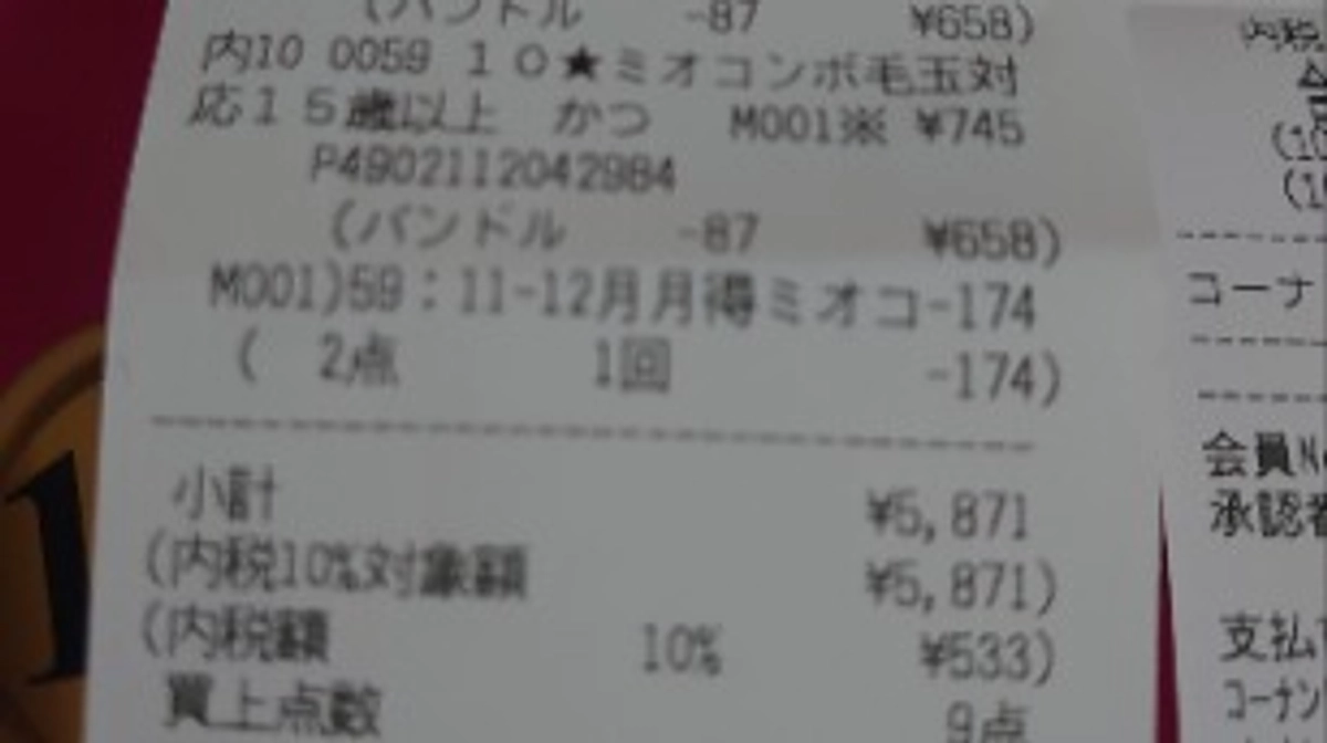 支援金での購入品