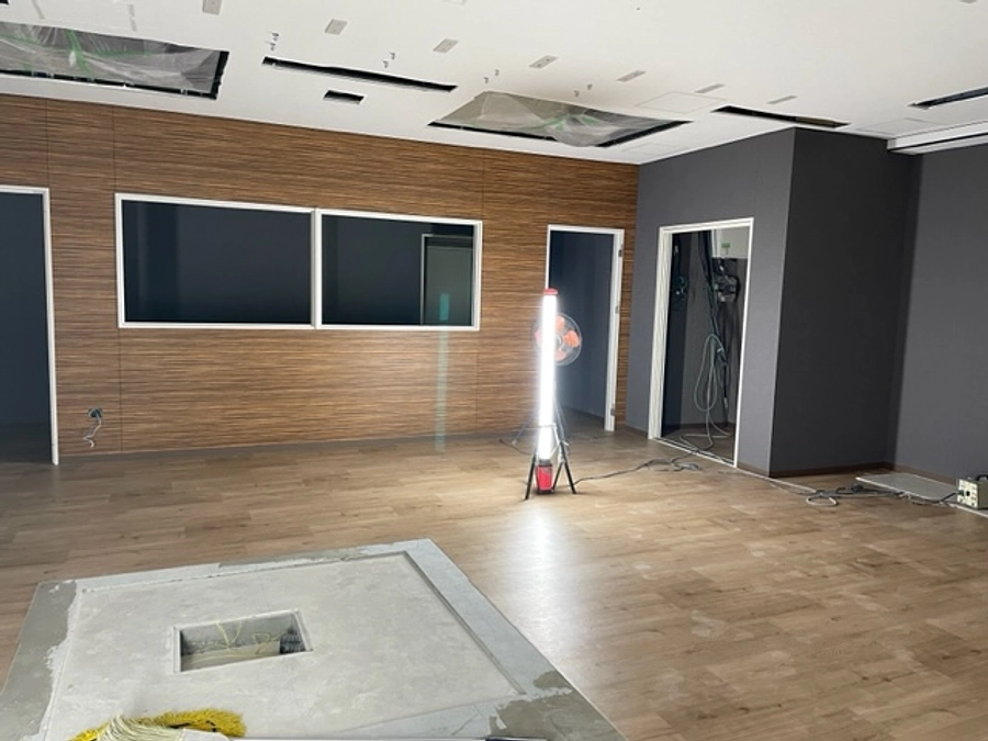 第３カテ室の工事が進んでいます。