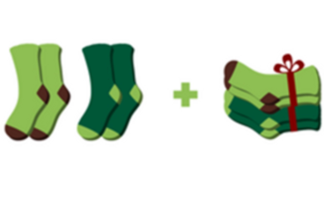 SOLOSOCKS SHARE 購入者に2PAIR + 生活困窮者に2PAIR寄付