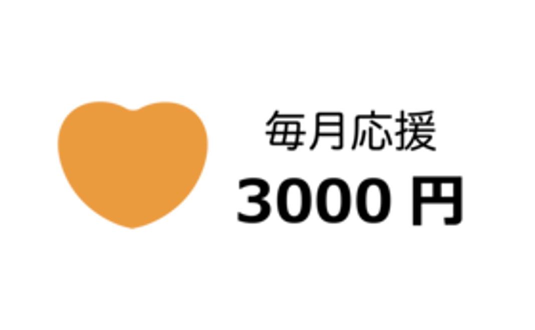 毎月3000円応援コース