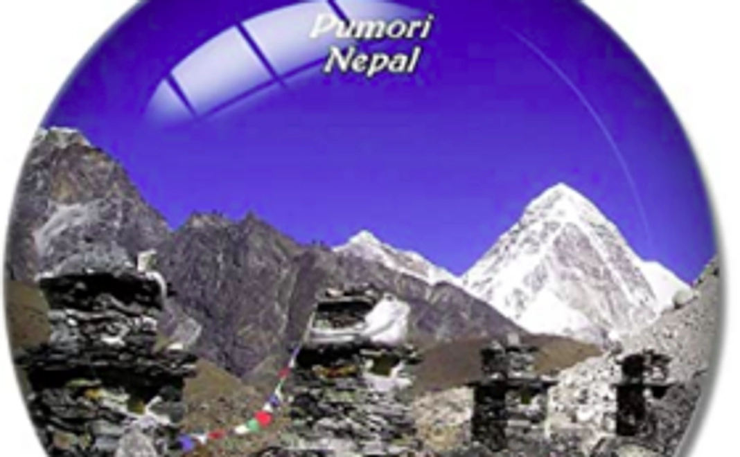 ネパールの風景が印刷されたマグネット