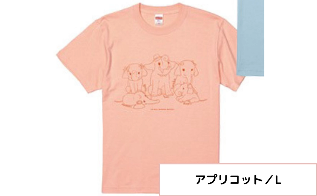＜7/12NEW＞結希＆4姉妹支援Tシャツ【アプリコット／L】＋バッジ