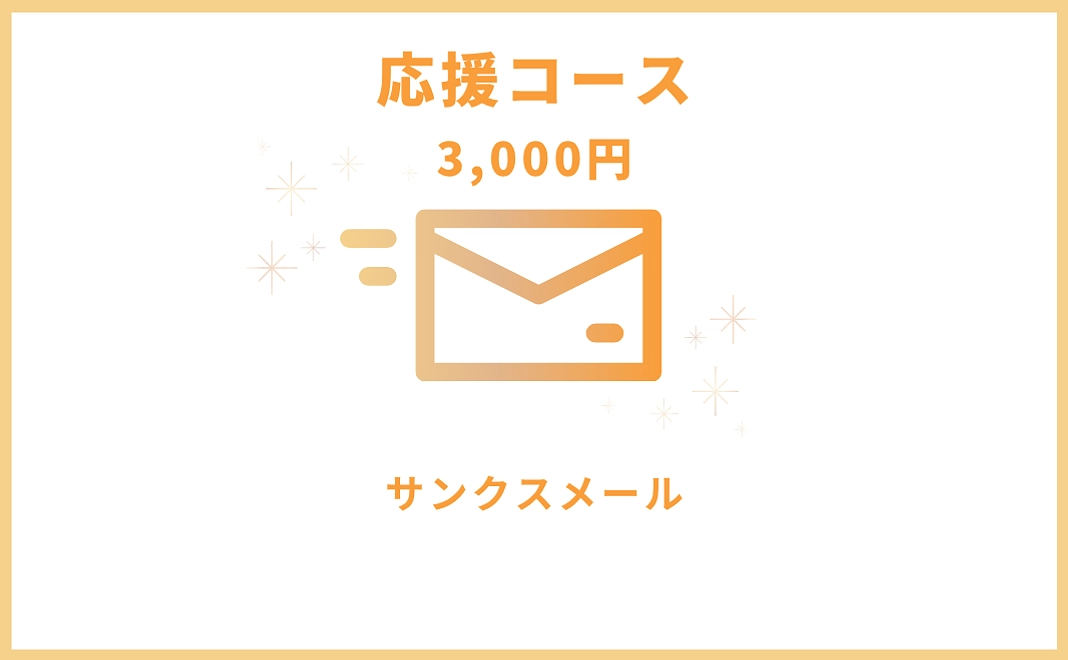 応援コース（サンクスメール）