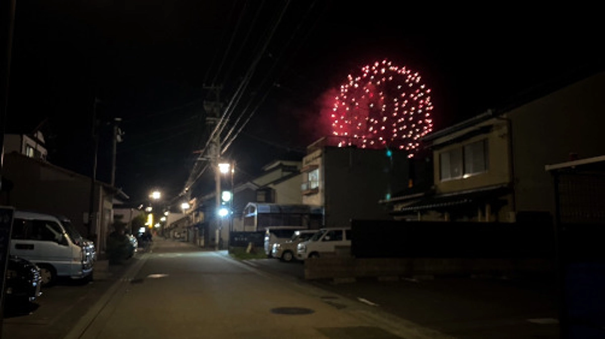 大玉の打揚が実現したおかげで遠州横須賀街道からも花火を観ることが出来ました！