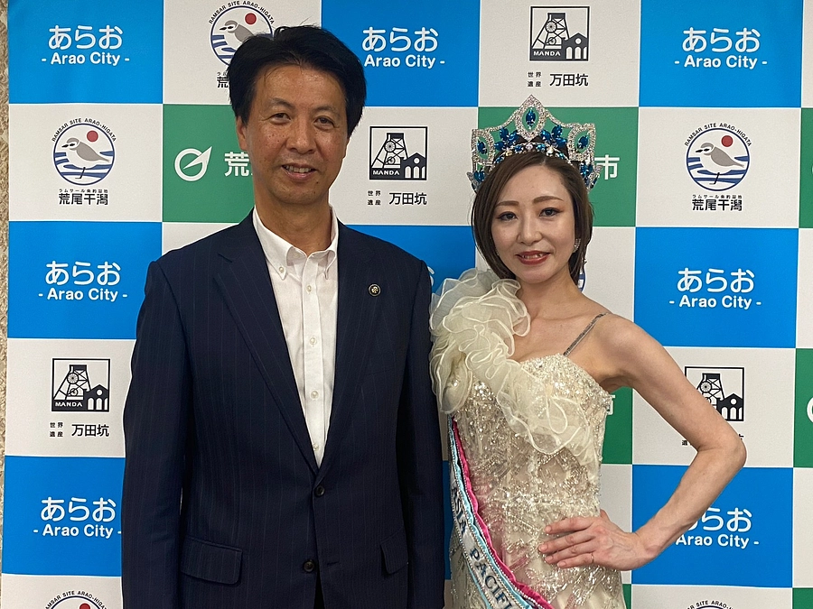 地元・荒尾市長に表敬訪問