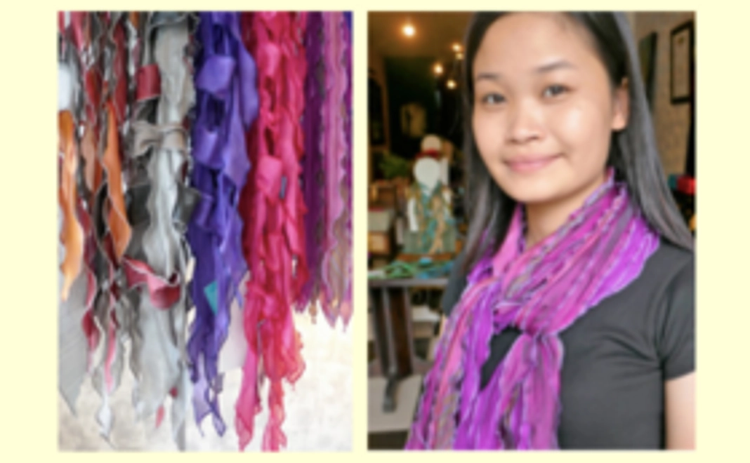 【Recommend！】”I make my scarf” 自分だけのスカーフを作ろう！in Silk house
