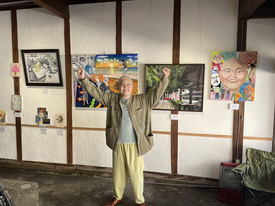 はならぁとでの2日間の展示について