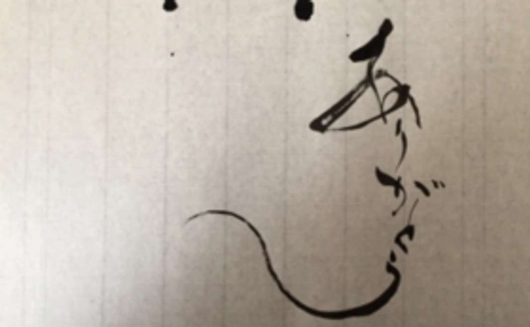 「ありがとう」手書き色紙