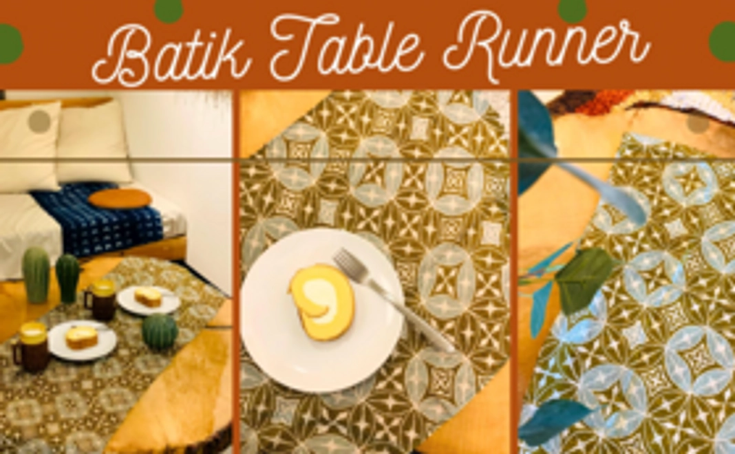 クリスマスやお正月におすすめ！バティックのテーブルランナーby ''Alir Tirta Batik''