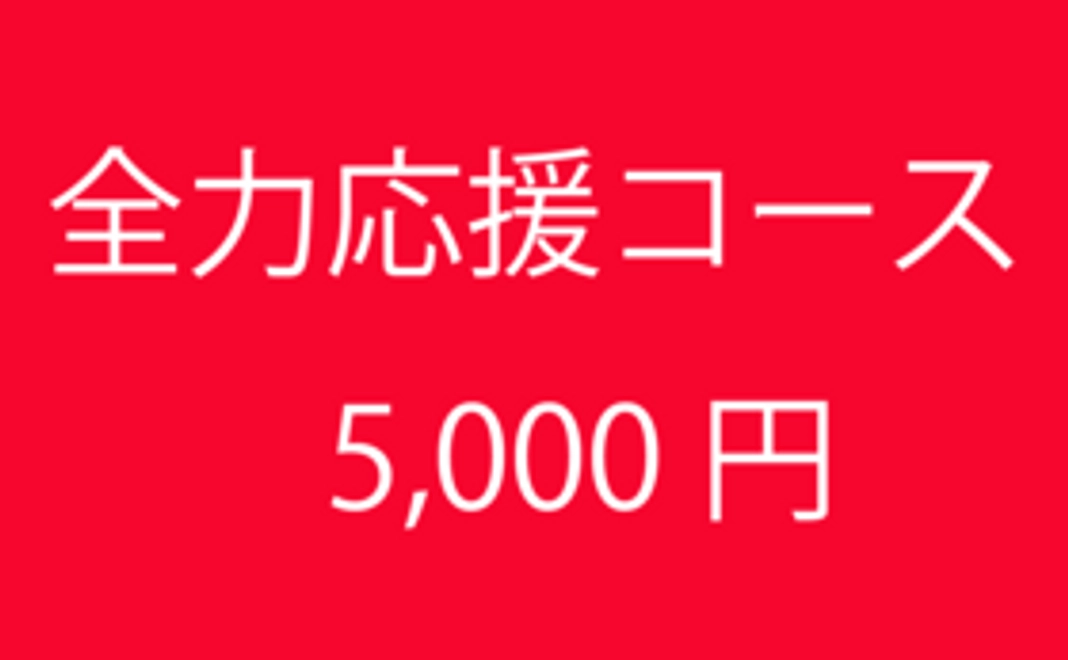 全力応援コース5000円！