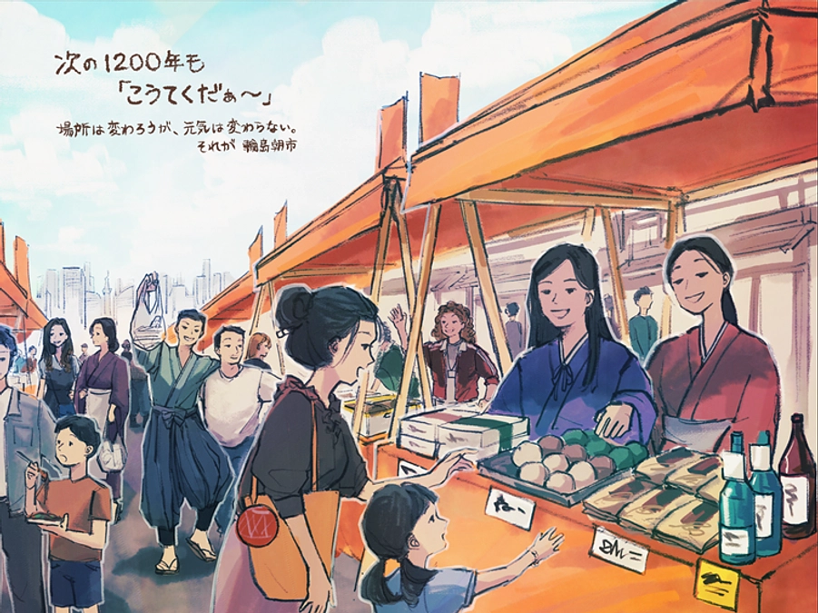 各月の作品、出揃いました。10月：輪島朝市