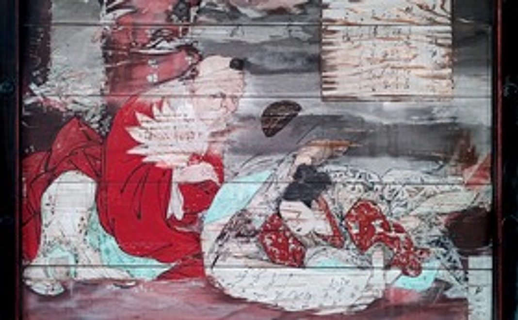 額縁に入れた絵馬写真（Lサイズ）