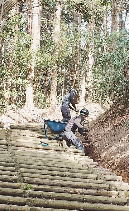 参道整備工事開始！