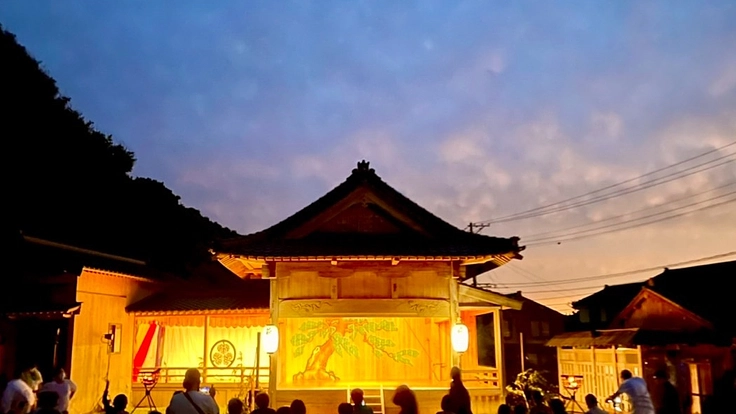 世界文化遺産認定祝賀・創作舞「良寛」と創作能「トキ」薪能公演