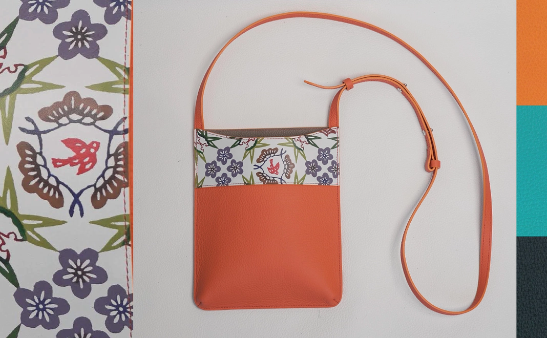 【受注生産】びんがたレザーbin.サコッシュ(大)