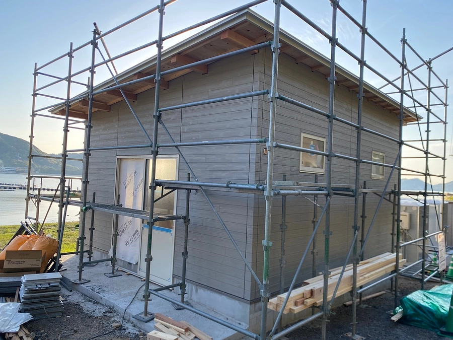 管理棟建設工事の進捗状況