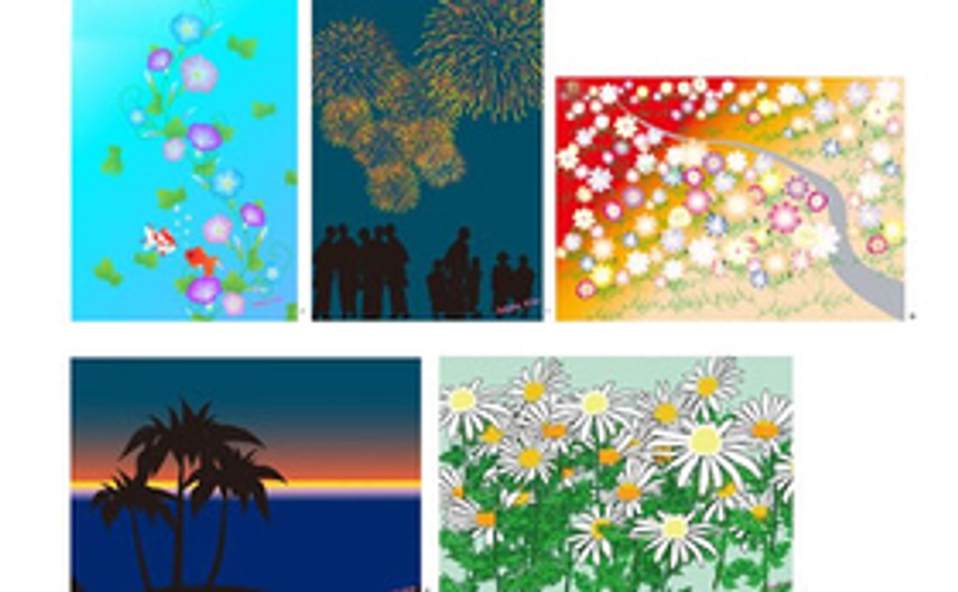 お礼の手紙 +ポストカード5枚