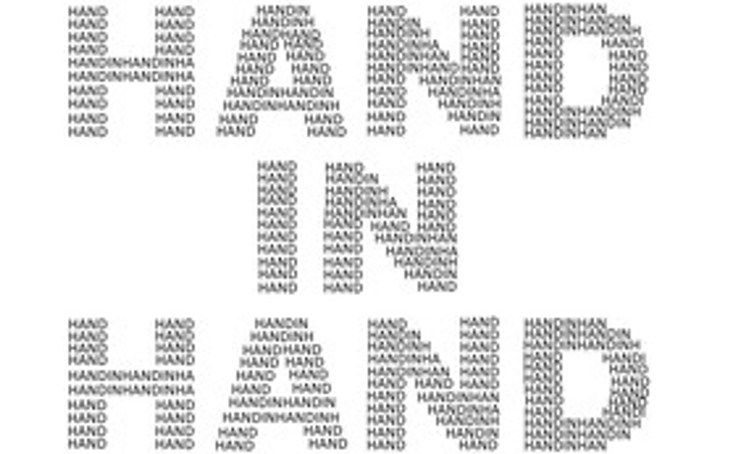皆様のお名前で創る「HAND IN HAND」ロゴ　～50000円 大大大応援プラン～