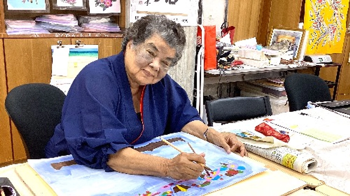 組合員紹介「びんがた工房美登里：大城美登里」