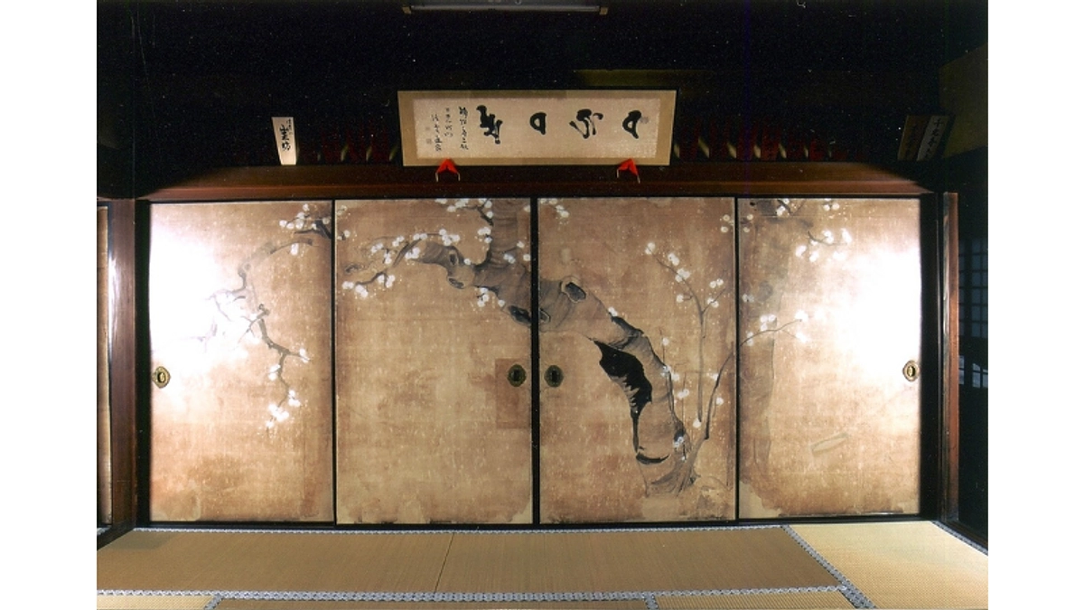 【岐阜県指定有形文化財・桜の間襖絵】修復前最後の一般公開をしています