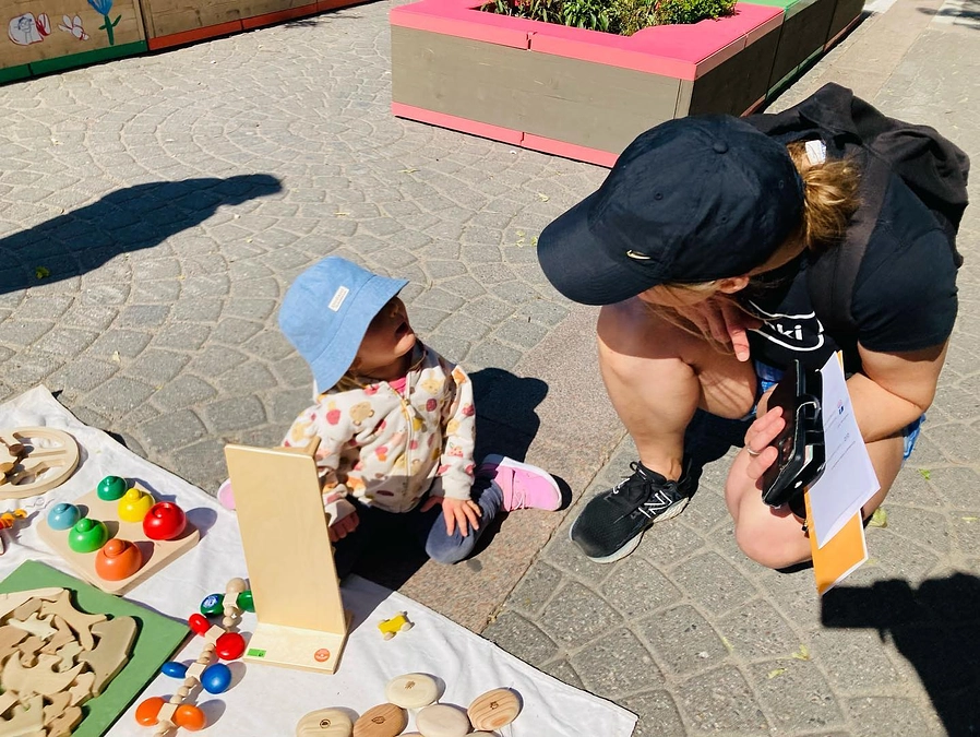 マルミ駅前で遊びの日イベントへの参加