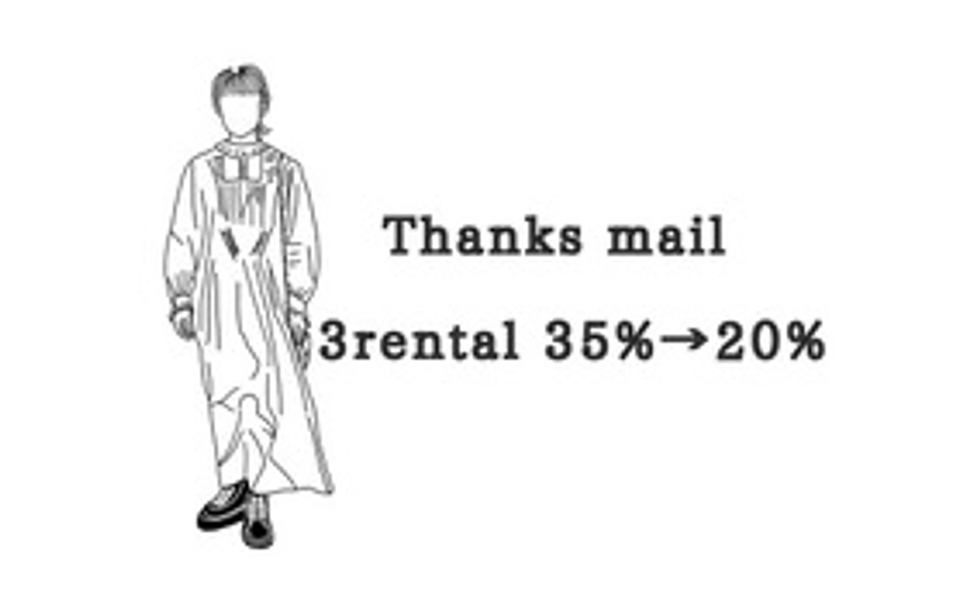 Thanks mail/3rental35%→20%